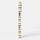 Coque iPhone 16 Pro Max Jolies rayures vert jaune (Côté droit)