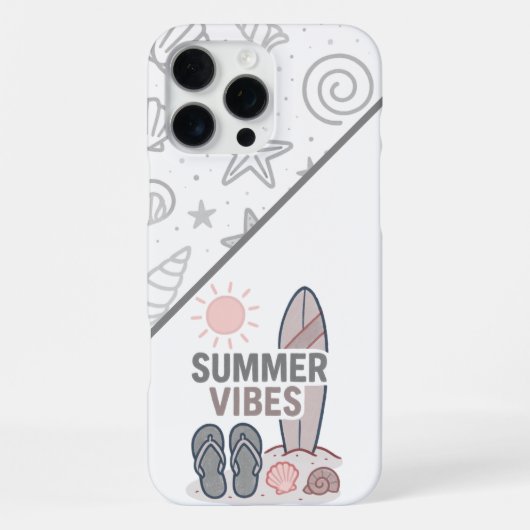 Coque iPhone 16 Pro Max Jours avant la plage (Verso)