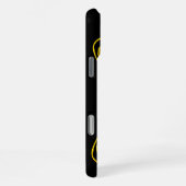 Coque iPhone 16 Pro Max JOYAU PAPILLON HYPER OR AVEC GEMMES Noir (Côté droit)