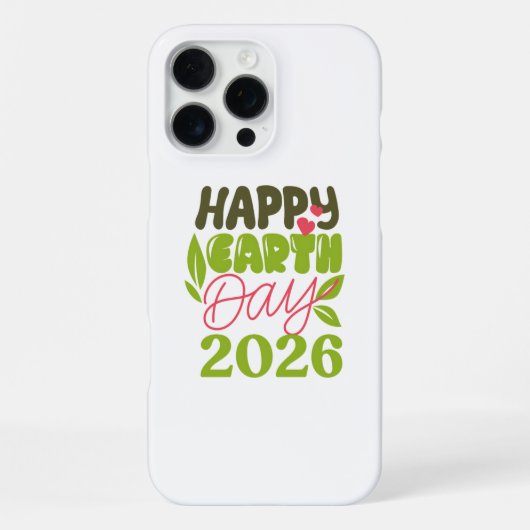 Coque iPhone 16 Pro Max Joyeuse Journée de la Terre 2026 (Verso)