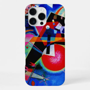 Coque iPhone 16 Pro Max Kandinsky en bleu peinture abstraite