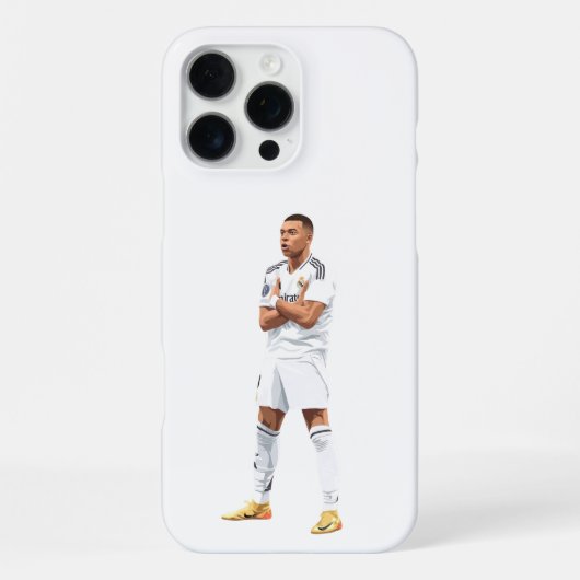 Coque iPhone 16 Pro Max Kylian Mbappe - Real Madrid (Verso)