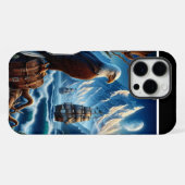Coque iPhone 16 Pro Max La surveillance des aigles sur la mer (Verso Horizontal)