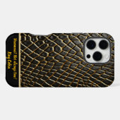 Coque iPhone 16 Pro Max La texture complexe de la peau d'un serpent venime (Verso Horizontal)