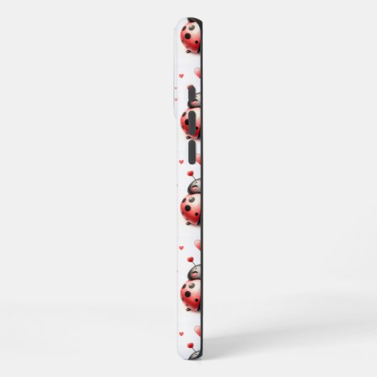 Coque iPhone 16 Pro Max Ladybug Love (Côté gauche)