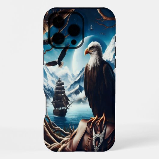 Coque iPhone 16 Pro Max L'Aigle regarde la mer (Verso)