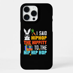 Coque iPhone 16 Pro Max Lapin de Pâques drôle Hip Hop Hippity Garçons Fill