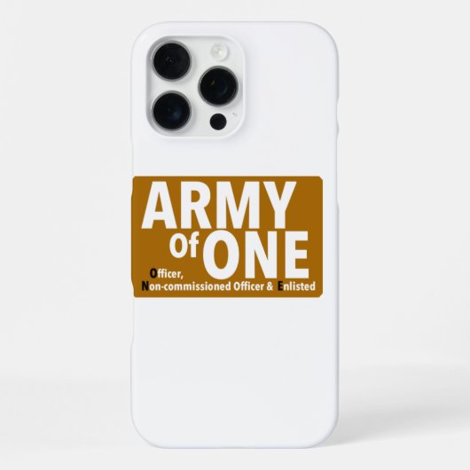 Coque iPhone 16 Pro Max L'Armée D'Un Imprimé (Verso)