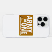 Coque iPhone 16 Pro Max L'Armée D'Un Imprimé (Verso Horizontal)