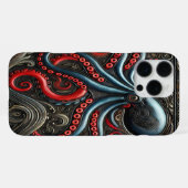 Coque iPhone 16 Pro Max L'art de la pieuvre : une création dynamique (Verso Horizontal)