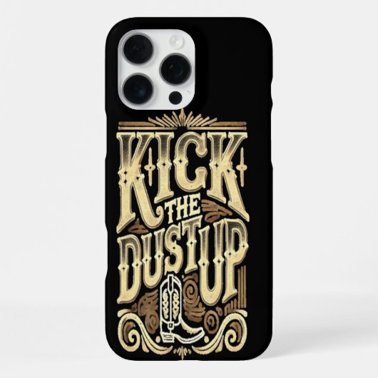 Coque iPhone 16 Pro Max L'art des bottes de cow-boy (Verso)