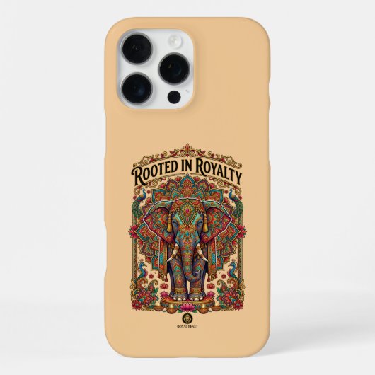 Coque iPhone 16 Pro Max Le Géant Doux : Conception Artistique d'Éléphant (Verso)