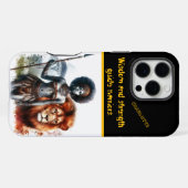 Coque iPhone 16 Pro Max Le guerrier est fier d'un lion (Verso Horizontal)