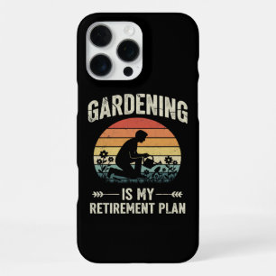 Coque iPhone 16 Pro Max Le jardinage est mon plan de retraite Vintage