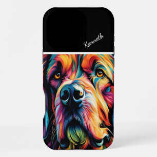 Coque iPhone 16 Pro Max Le Regard de Rainbow Dog