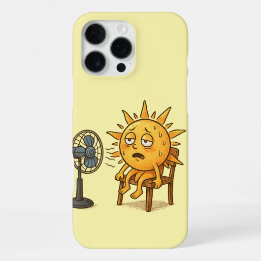 Coque iPhone 16 Pro Max Le Soleil lors d'une pause chaude (Verso)