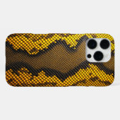 Coque iPhone 16 Pro Max Lemon Luxe : Conception de serpent jaune (Verso Horizontal)