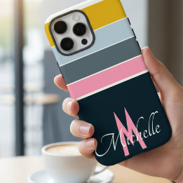 Coque iPhone 16 Pro Max les années 70 initiales vintage de monogramme de g