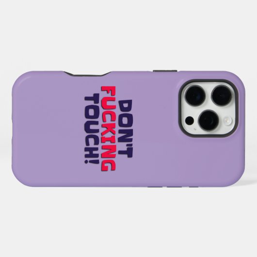 Coque iPhone 16 Pro Max Les coques iphone ne Touchent pas ! (Verso Horizontal)