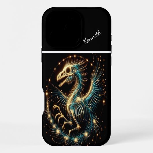 Coque iPhone 16 Pro Max L'étreinte du rapace céleste (Verso)