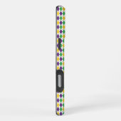 Coque iPhone 16 Pro Max Lilas jaune vert Mardi Gras fleur de lis (Côté droit)