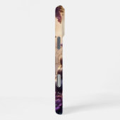 Coque iPhone 16 Pro Max Livre Gothique Fleur Violet (Côté droit)