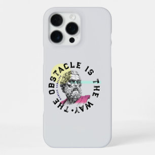 Coque iPhone 16 Pro Max L'Obstacle En Est La Voie - Citation De Marcus Aur
