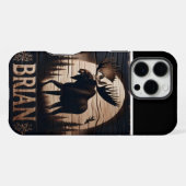 Coque iPhone 16 Pro Max L'orignal au clair de lune (Verso Horizontal)