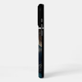 Coque iPhone 16 Pro Max Loup hurlant sous le clair de lune (Côté gauche)
