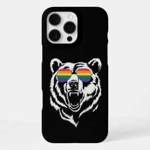 Coque iPhone 16 Pro Max Lunettes de soleil arc-en-ciel drapeau de la fiert