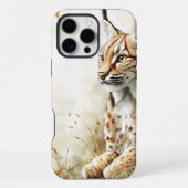 Coque iPhone 16 Pro Max Lynx de la forêt sauvage Nature (Verso)
