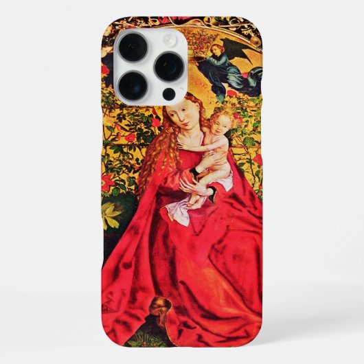 COQUE iPhone 16 PRO MAX MADONE DE LA TONNELLE DE ROSES (Verso)