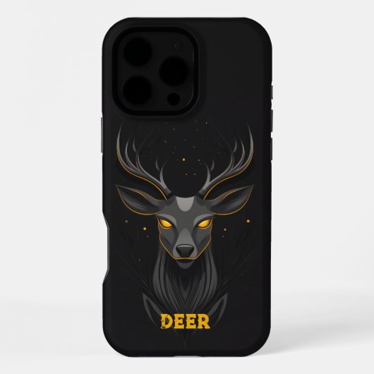 Coque iPhone 16 Pro Max Magical Deer Black (Verso)