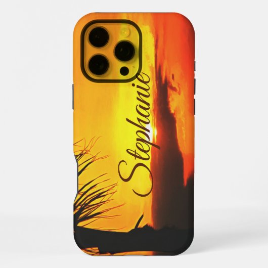 Coque iPhone 16 Pro Max Malecon Sunset 2441 (Verso)