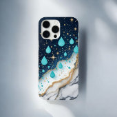 Coque iPhone 16 Pro Max Marbre Aqua