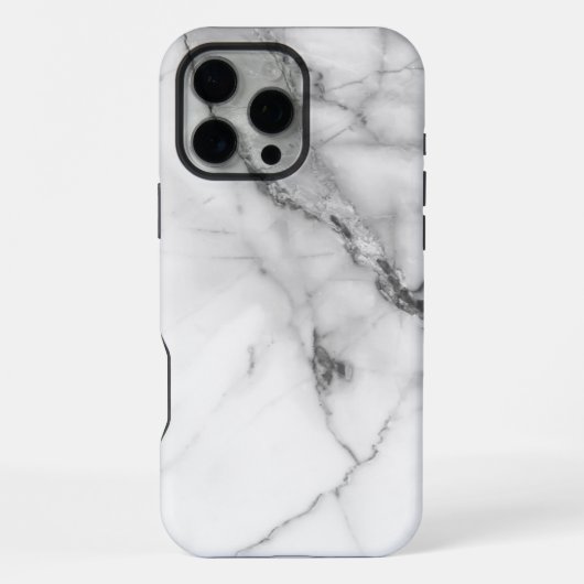 Coque iPhone 16 Pro Max Marbre Blanc (Verso)