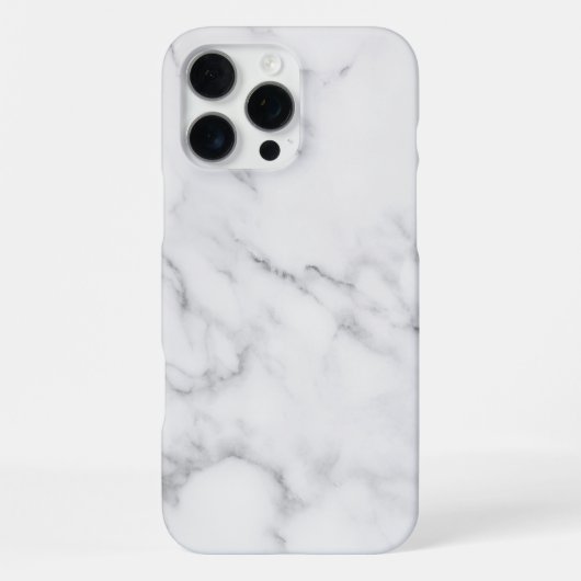 Coque iPhone 16 Pro Max Marbre blanc (Verso)