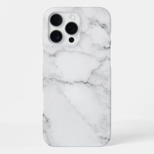 Coque iPhone 16 Pro Max Marbre blanc (Verso)