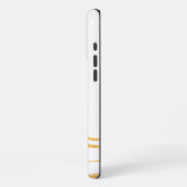 Coque iPhone 16 Pro Max Marbre Blanc et Doré (Côté gauche)
