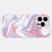 Coque iPhone 16 Pro Max Marbre Bubble Gum Personnalisable (Verso Horizontal)
