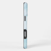 Coque iPhone 16 Pro Max Marbre moderne bleu clair (Côté droit)