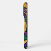Coque iPhone 16 Pro Max Mardi Gras Fleur de lis (Côté gauche)