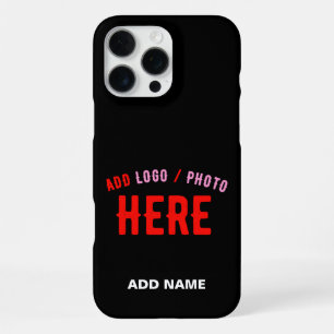 COQUE iPhone 16 PRO MAX MARQUE VERIFIEE NOIRE PERSONNALISABLE MODERNE ET C