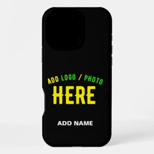 COQUE iPhone 16 PRO MAX MARQUE VERIFIEE NOIRE PERSONNALISABLE MODERNE ET C