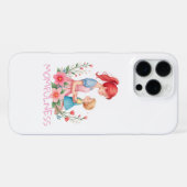 Coque iPhone 16 Pro Max Maternité aquarelle Art Mère & Enfant (Verso Horizontal)
