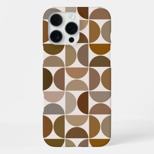 Coque iPhone 16 Pro Max MCM Semi-cycles Browns+Cream Big Motif (Verso)