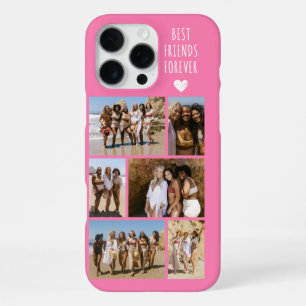 Coque iPhone 16 Pro Max Meilleures Amies Pour Toujours 6 Photo Rose