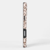 Coque iPhone 16 Pro Max Mocha Mousse et crème Tan Leopard Motif (Côté droit)