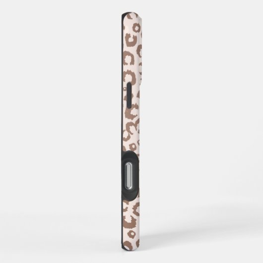 Coque iPhone 16 Pro Max Mocha Mousse et crème Tan Leopard Motif (Côté droit)