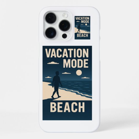 Coque iPhone 16 Pro Max Mode vacances plage (Verso)